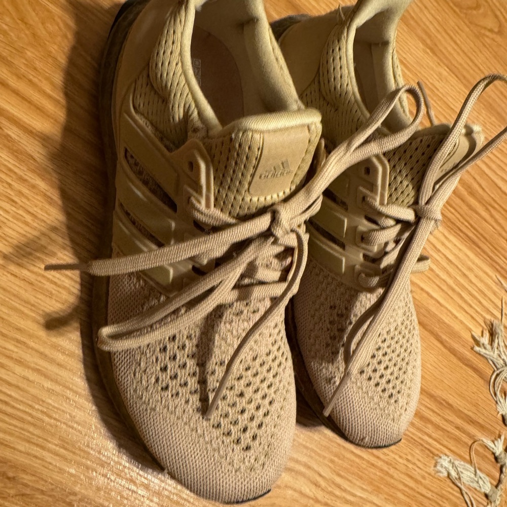 Adidas Beige Running Shoes